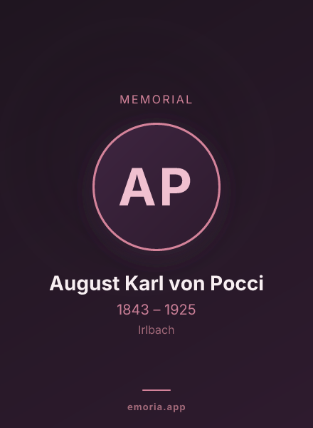 Memorial portrait of August Karl von Pocci