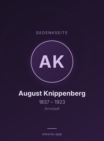 Gedenkportrait von August Knippenberg