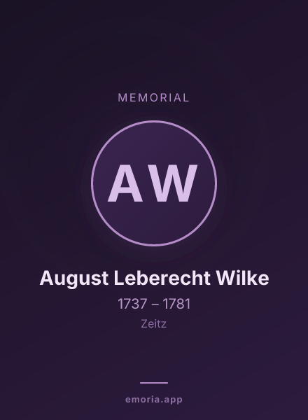Memorial portrait of August Leberecht Wilke