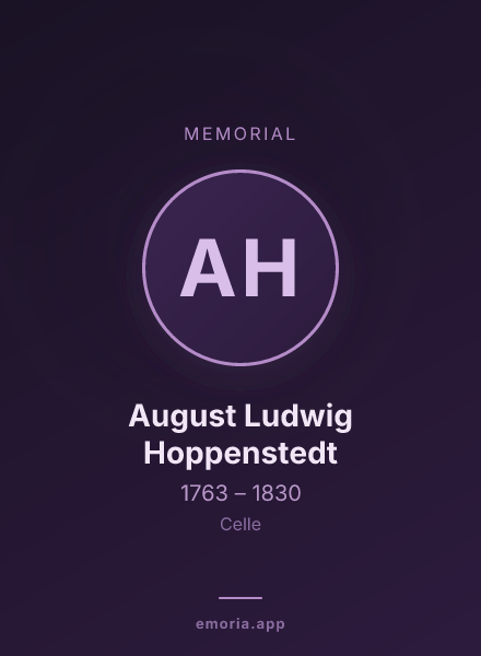 Memorial portrait of August Ludwig Hoppenstedt