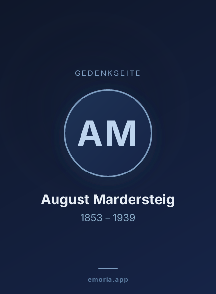 Gedenkportrait von August Mardersteig