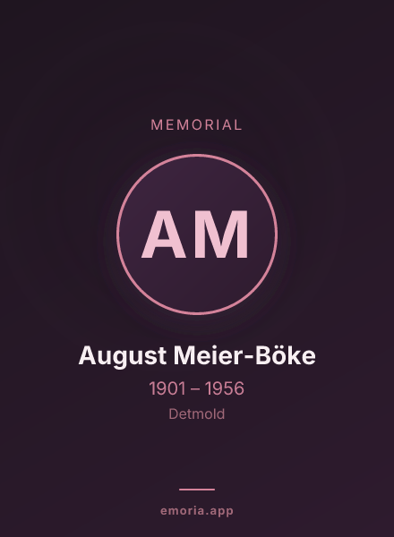 Memorial portrait of August Meier-Böke