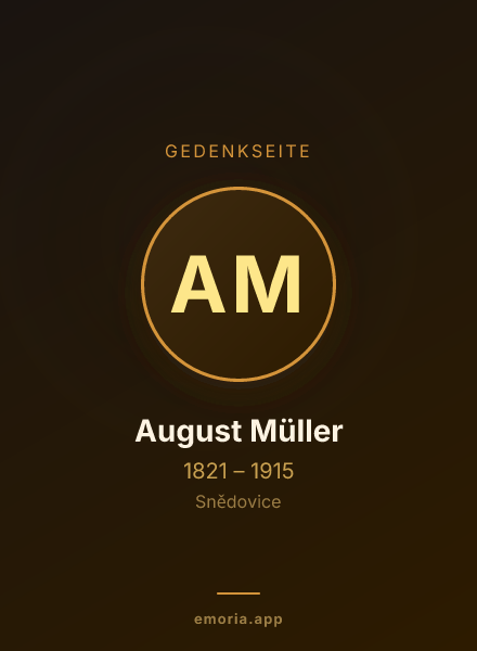 Gedenkportrait von August Müller