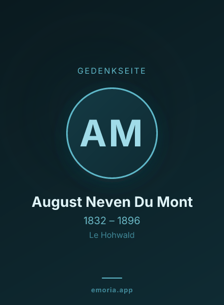 Gedenkportrait von August Neven Du Mont