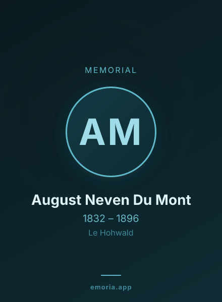 Memorial portrait of August Neven Du Mont