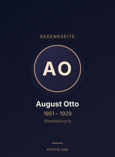 Gedenkportrait von August Otto