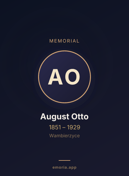 Memorial portrait of August Otto