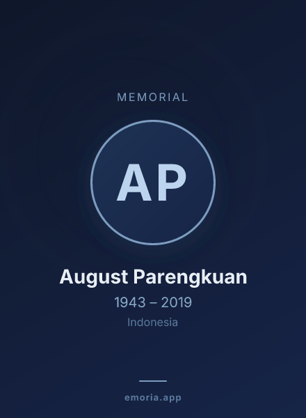 Memorial portrait of August Parengkuan