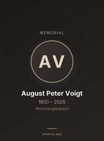 Memorial portrait of August Peter Voigt