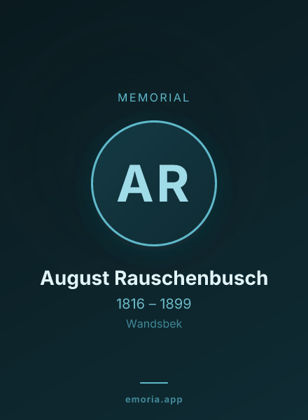Memorial portrait of August Rauschenbusch