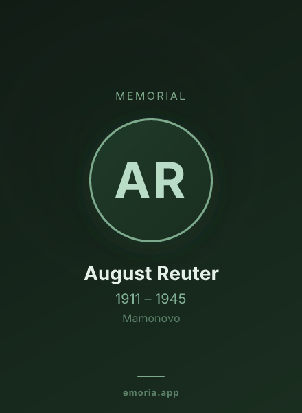 Memorial portrait of August Reuter