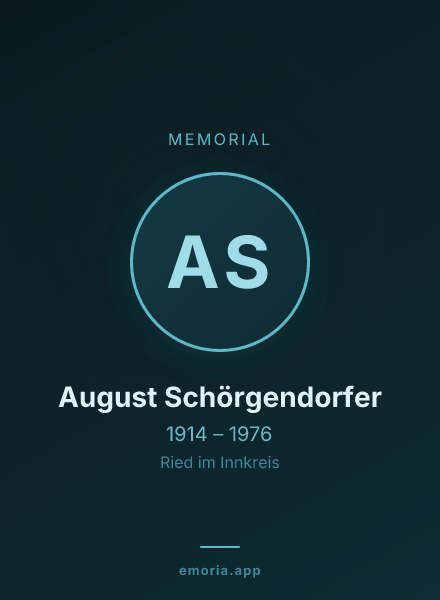 Memorial portrait of August Schörgendorfer