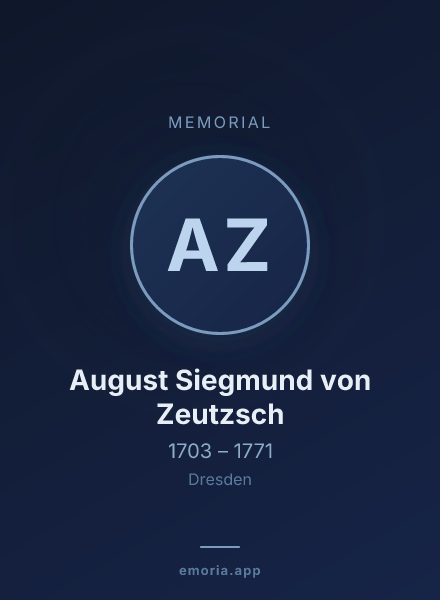 Memorial portrait of August Siegmund von Zeutzsch
