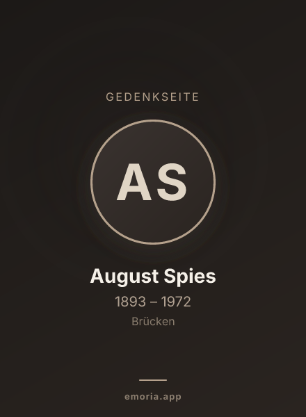 Gedenkportrait von August Spies