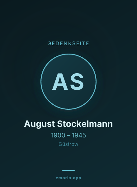 Gedenkportrait von August Stockelmann