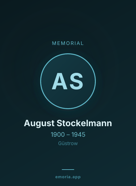 Memorial portrait of August Stockelmann