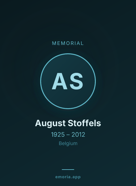 Memorial portrait of August Stoffels