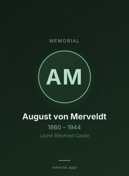 Memorial portrait of August von Merveldt