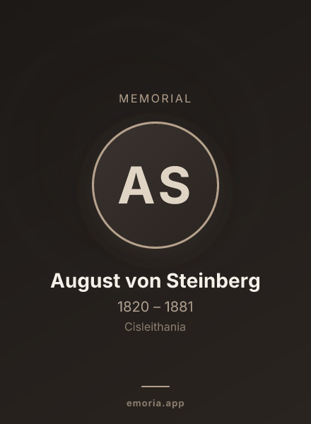 Memorial portrait of August von Steinberg
