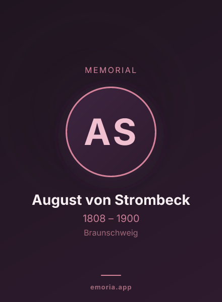 Memorial portrait of August von Strombeck