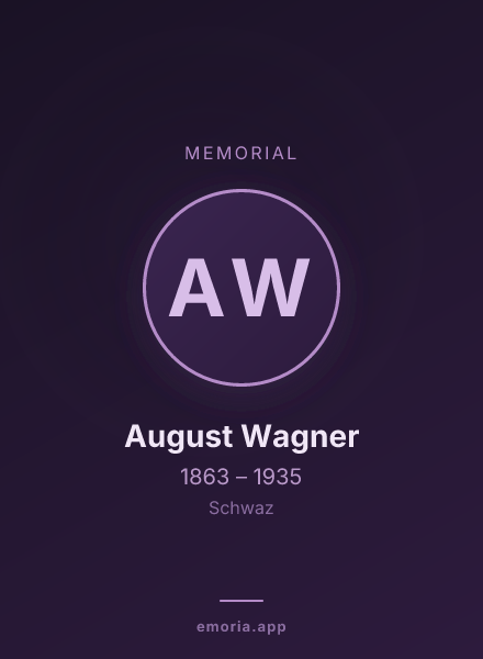Memorial portrait of August Wagner