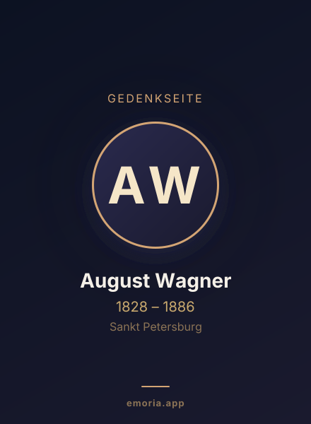 Gedenkportrait von August Wagner