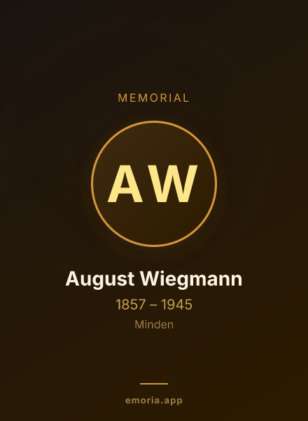 Memorial portrait of August Wiegmann