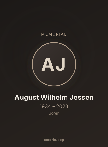 Memorial portrait of August Wilhelm Jessen