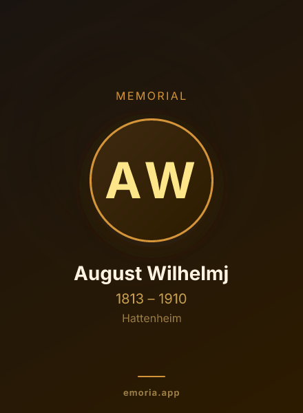 Memorial portrait of August Wilhelmj