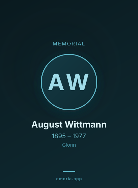 Memorial portrait of August Wittmann