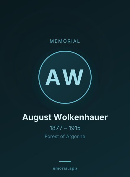 Memorial portrait of August Wolkenhauer