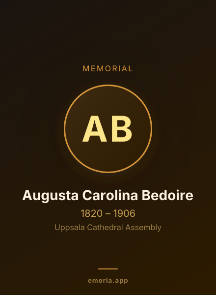 Memorial portrait of Augusta Carolina Bedoire