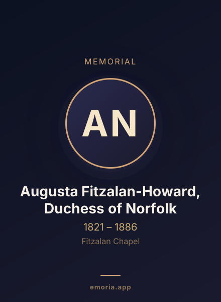 Memorial portrait of Augusta Fitzalan-Howard, Duchess of Norfolk