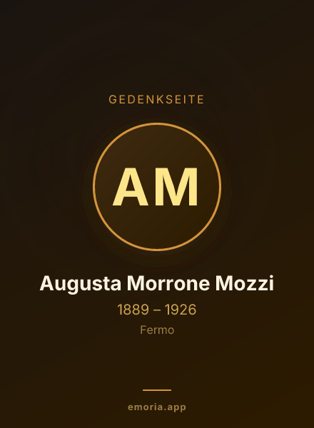 Gedenkportrait von Augusta Morrone Mozzi