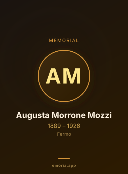 Memorial portrait of Augusta Morrone Mozzi