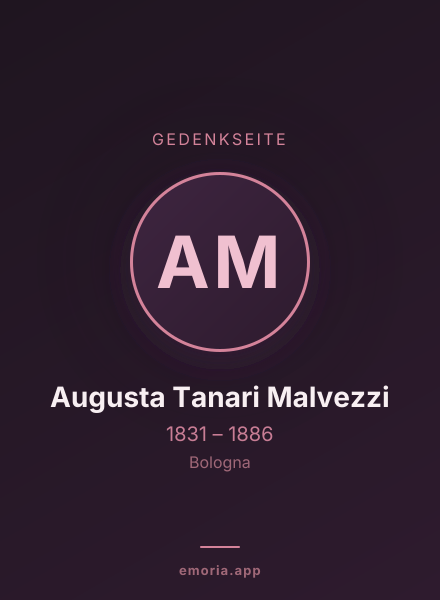 Gedenkportrait von Augusta Tanari Malvezzi