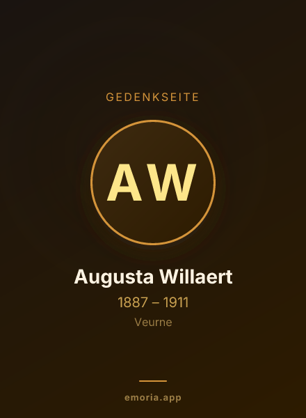 Gedenkportrait von Augusta Willaert