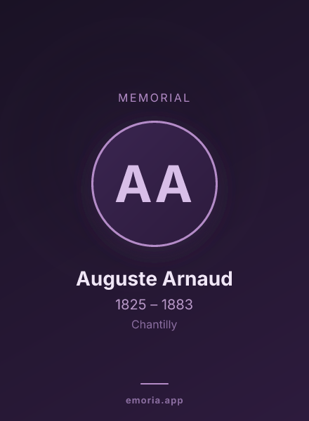 Memorial portrait of Auguste Arnaud