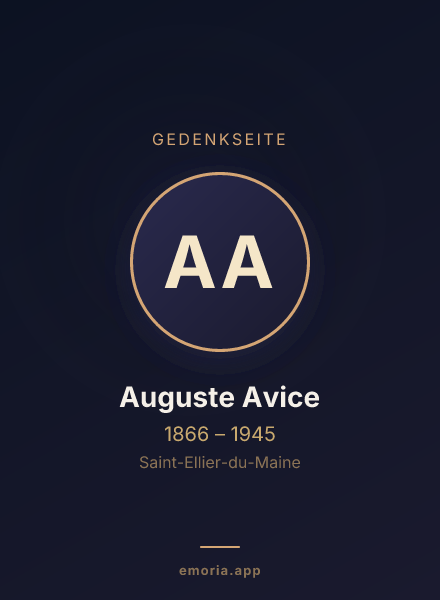 Gedenkportrait von Auguste Avice