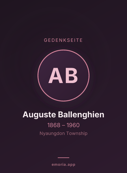 Gedenkportrait von Auguste Ballenghien