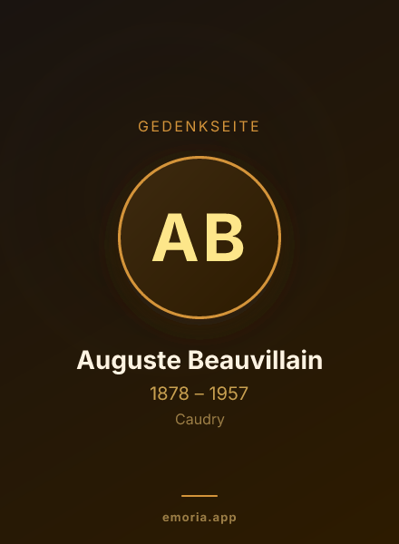 Gedenkportrait von Auguste Beauvillain