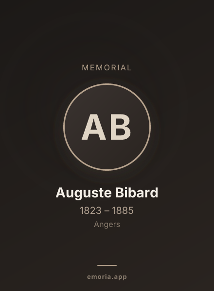 Memorial portrait of Auguste Bibard