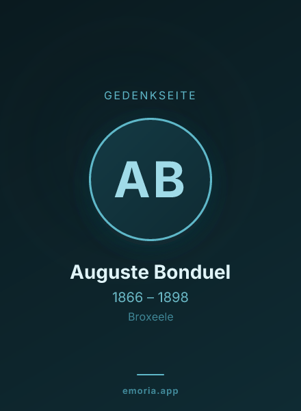 Gedenkportrait von Auguste Bonduel