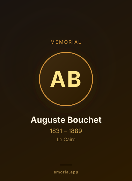 Memorial portrait of Auguste Bouchet