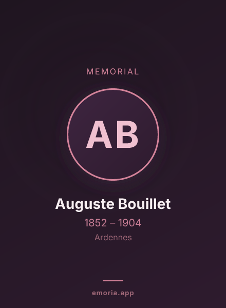 Memorial portrait of Auguste Bouillet