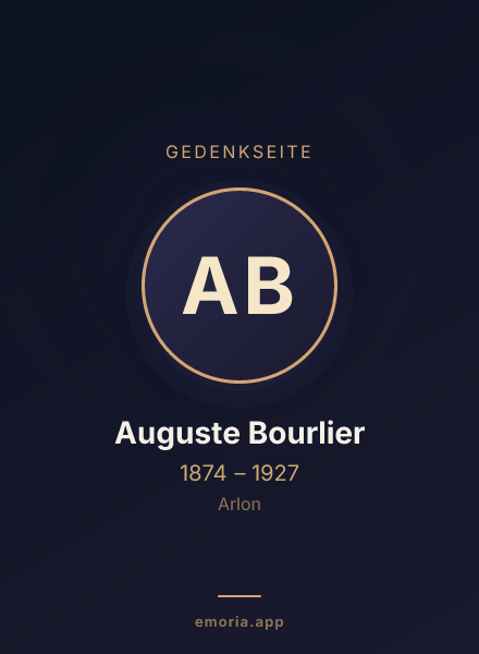 Gedenkportrait von Auguste Bourlier