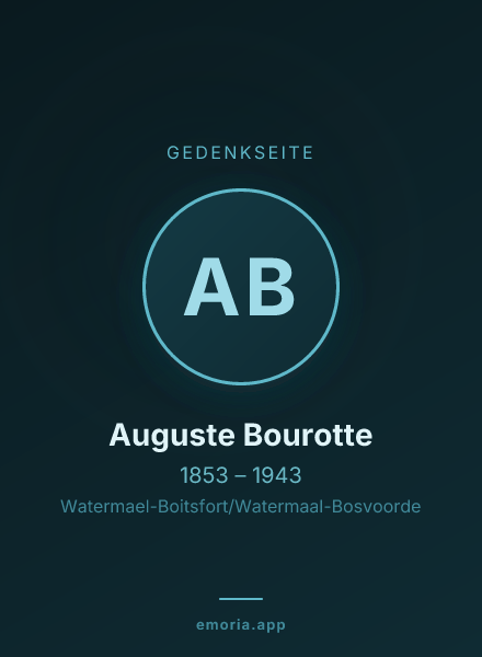 Gedenkportrait von Auguste Bourotte