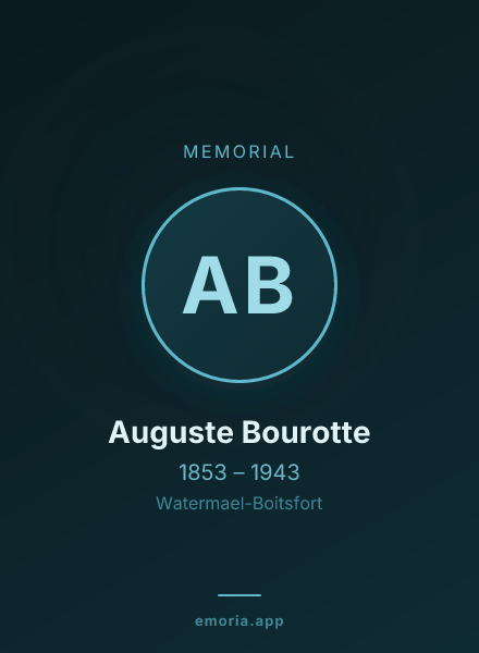 Memorial portrait of Auguste Bourotte