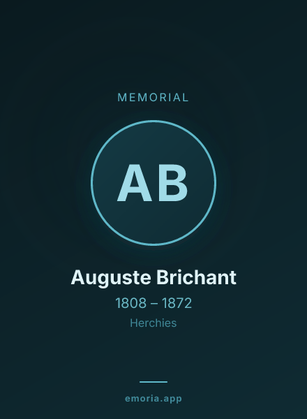 Memorial portrait of Auguste Brichant