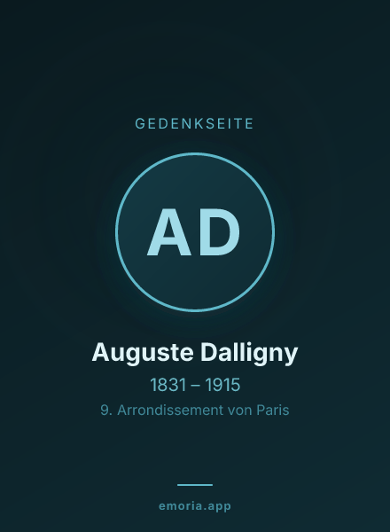Gedenkportrait von Auguste Dalligny